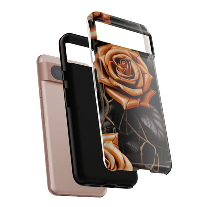 Midnight Gold Rose Mobile Case