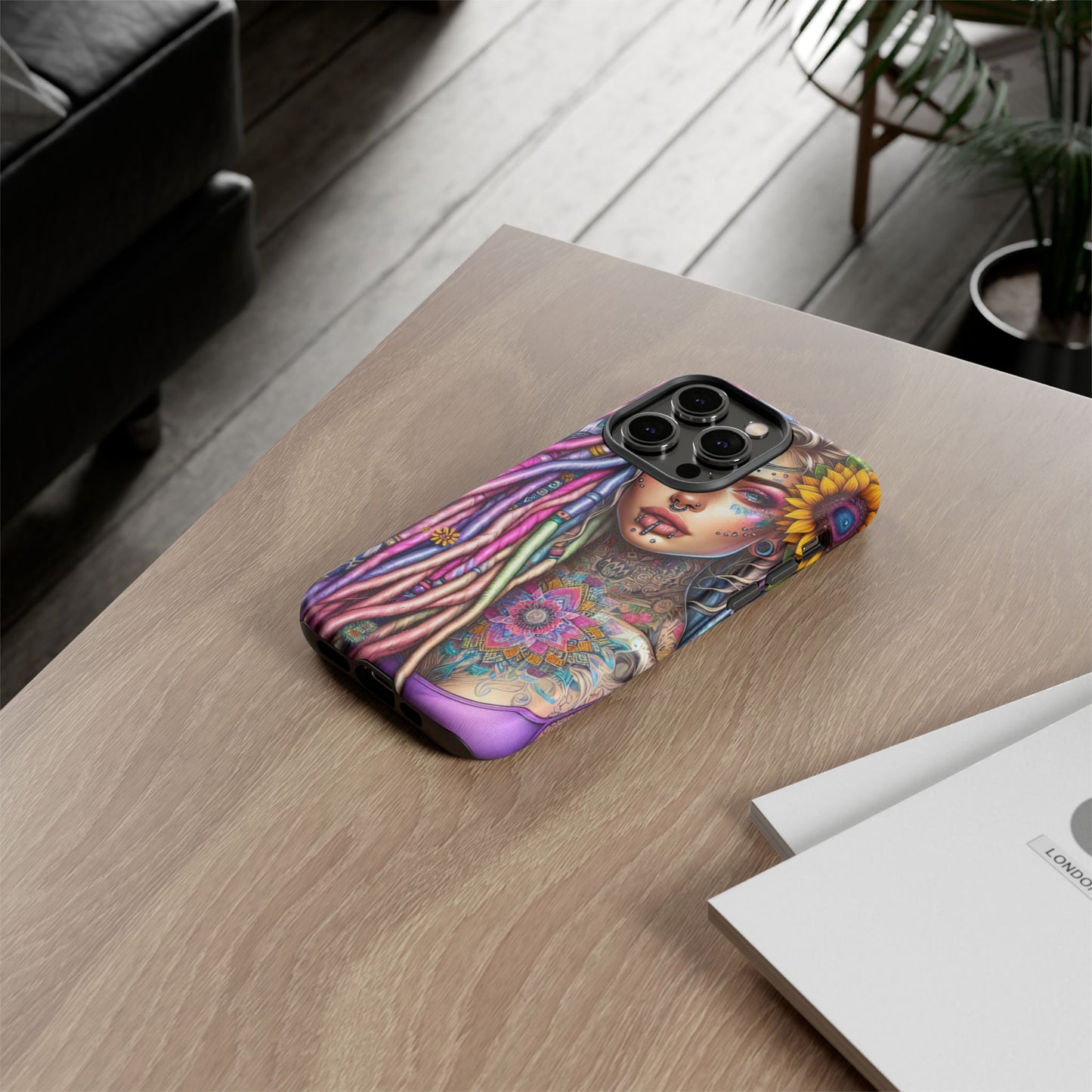 Boho Mandala Goddess – Ethereal Tattoo Art Mobile Cover