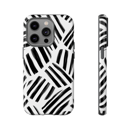 Sleek Noir Striped Phone Case for iPhone, google Pixel & Samsung