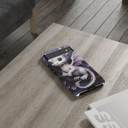 Charming Young Dragon on a Branch Phone Case Design