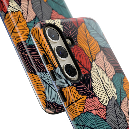 Colorful Abstract Leaves Pattern Design