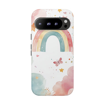 Rainbow Whimsy Watercolor Phone Case for iPhone, google Pixel & Samsung