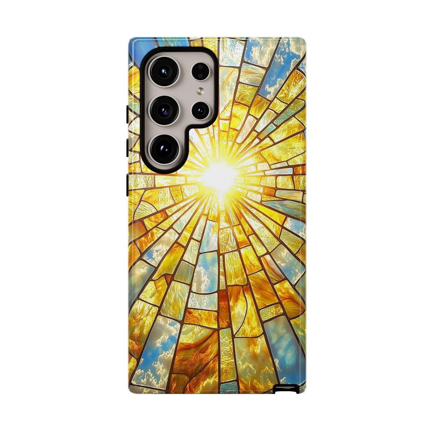 Heavenly Light – Radiant Sunburst Phone Case for iPhone, Samsung & Pixel