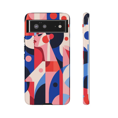 Modern Muse – Bold Abstract Portrait Phone Case for iPhone, Samsung & Pixel
