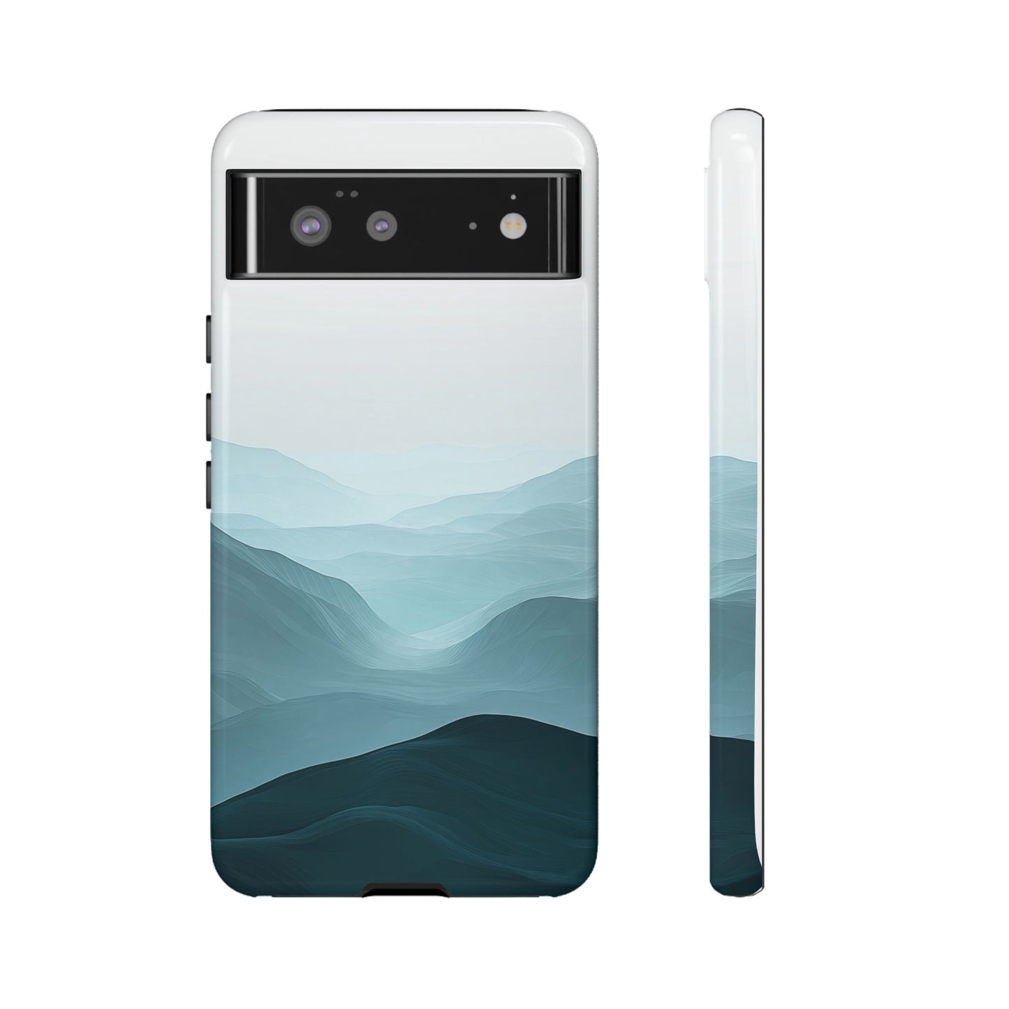 Tranquil Terrain – Misty Abstract Landscape Case for iPhone, Samsung & Pixel