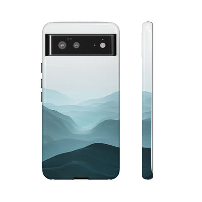 Tranquil Terrain – Misty Abstract Landscape Case for iPhone, Samsung & Pixel