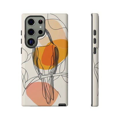 Tropical Lines: Abstract Toucan Art Phone Case for iPhone, Samsung & Pixel