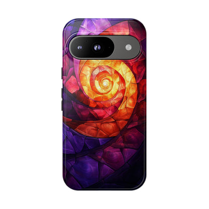 Retro Spiral Psychedelic Phone Case for iPhone, Samsung & Pixel