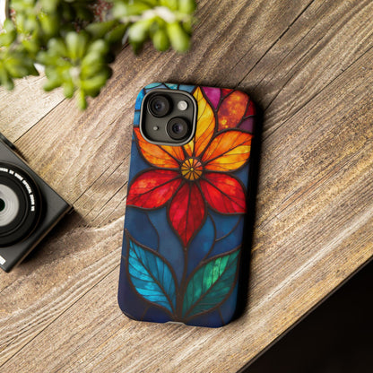 Radiant Blossom: Red and Orange Floral Elegance