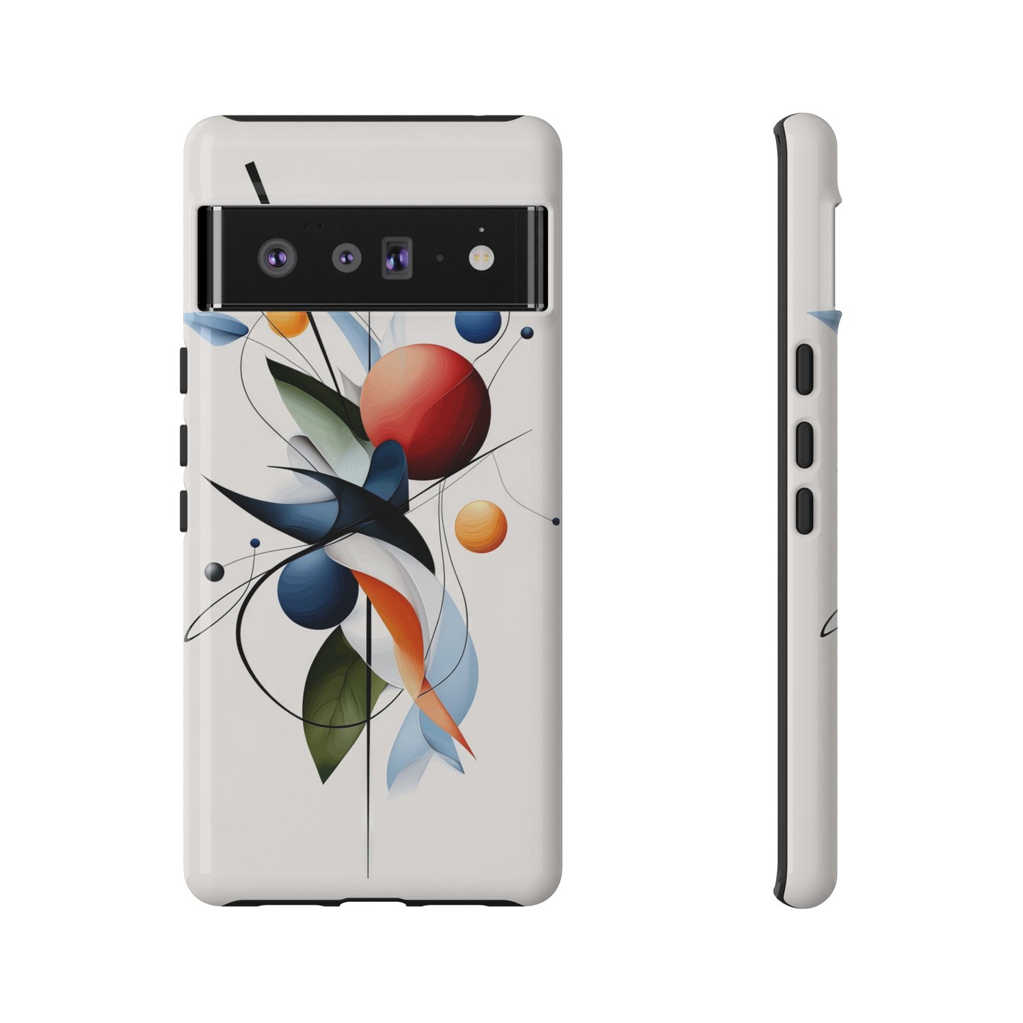 Orbit Bloom – Minimal Abstract Art Phone Case for iPhone, Samsung & Pixel