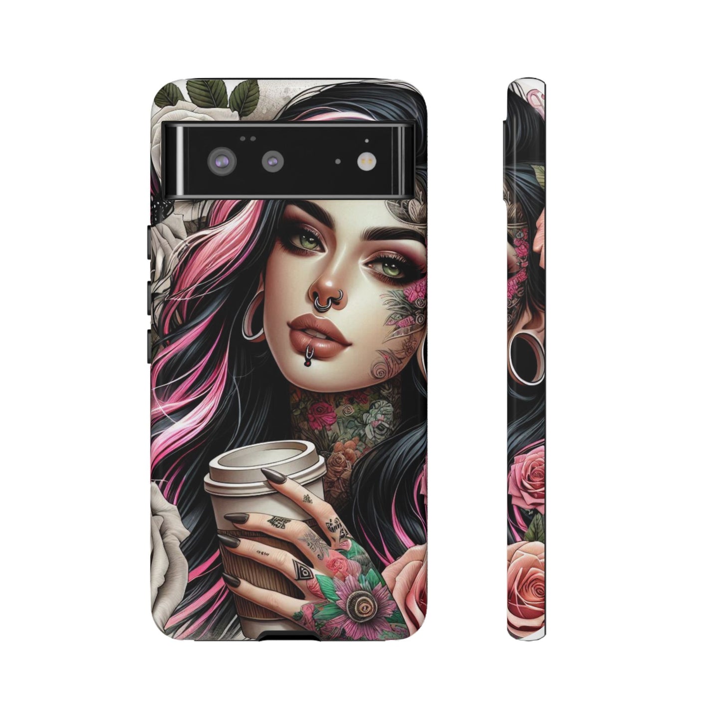 Gothic Rose Coffee Queen Mobile Case