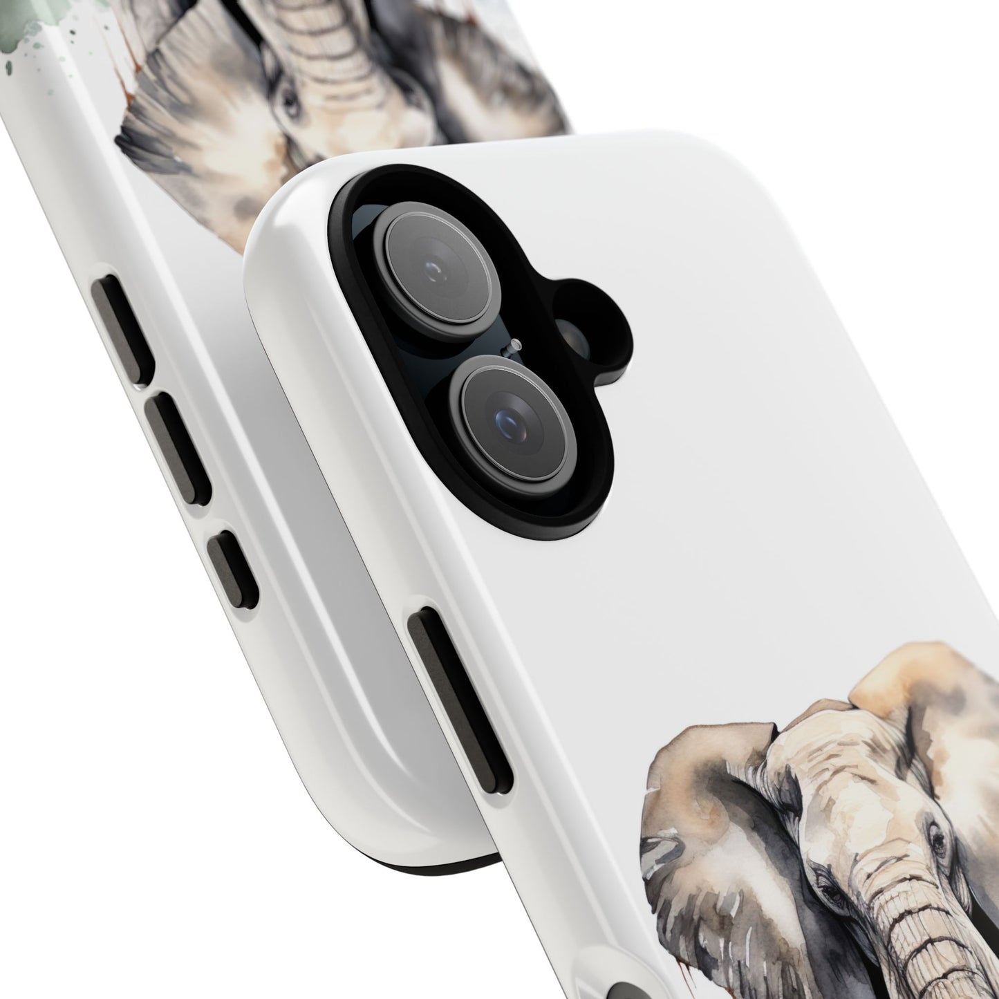 Safari Watercolor Elephant Mobile Cover – Artistic Wildlife Design