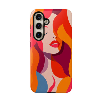 Flame Muse – Abstract Goddess Phone Case for iPhone, Samsung & Pixel