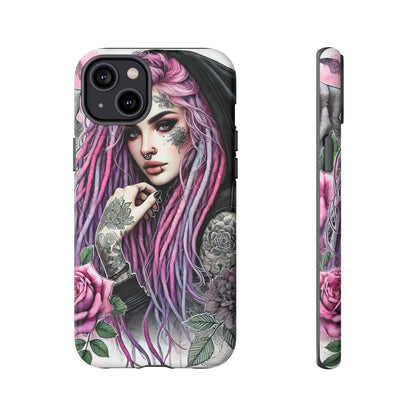 Gothic Rose Tattoo Art Mobile Case