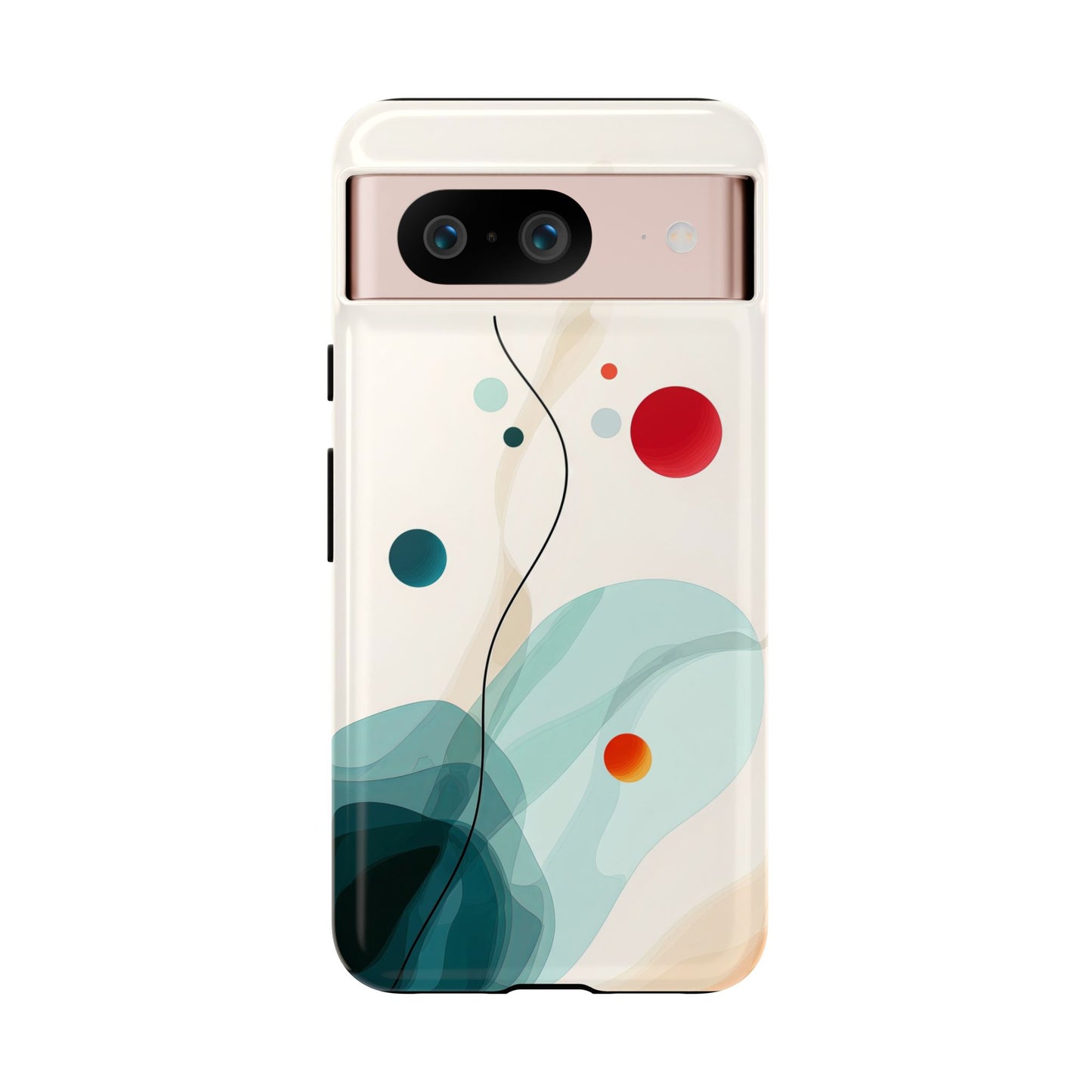 Cosmic Citrus Flow – Abstract Art Phone Case  for iPhone, Samsung & Pixel