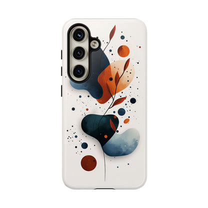 Celestial Bloom – Minimal Abstract Phone Case for iPhone, Samsung & Pixel