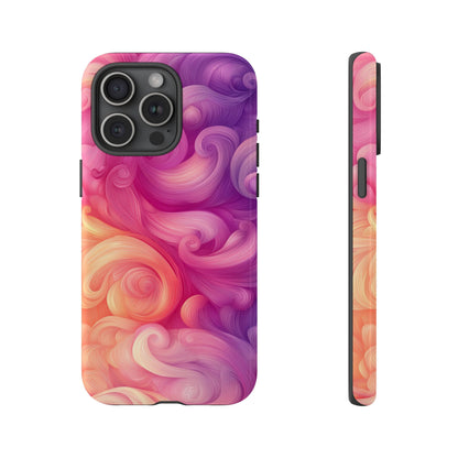 Cotton Candy Swirl Watercolor Phone Case for iPhone, google Pixel & Samsung
