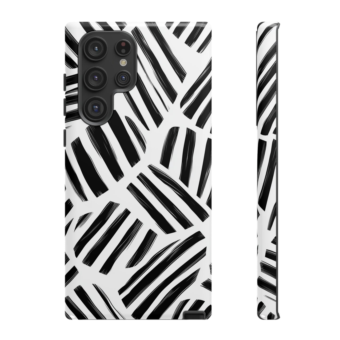 Sleek Noir Striped Phone Case for iPhone, google Pixel & Samsung