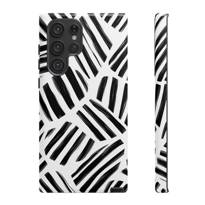 Sleek Noir Striped Phone Case for iPhone, google Pixel & Samsung