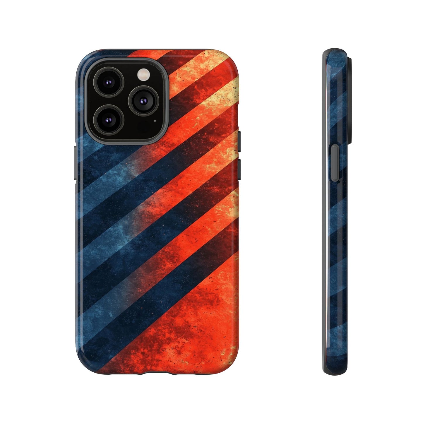 Molten Stripes – Grunge Gradient Abstract Phone Case for iPhone, Samsung & Pixel