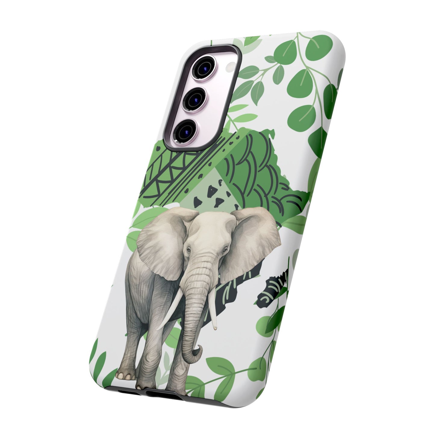 Tropical Elephant Mobile Cover – Nature-Inspired Boho Art