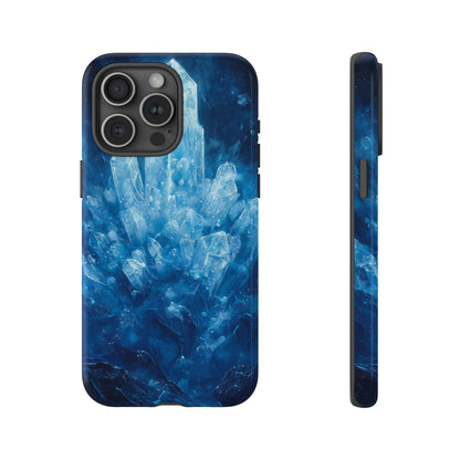Cosmic Ice Crystal Matching Couple Phone Case – A Dazzling Duo for iPhone, Samsung & Google Pixel