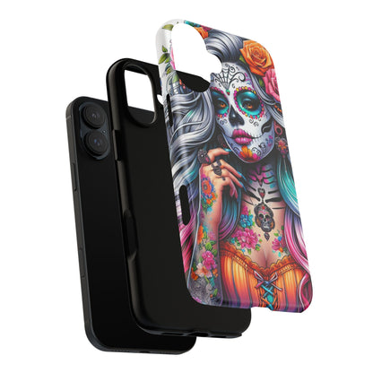 Sugar Skull Goddess – Día de los Muertos Floral Queen Mobile Cover