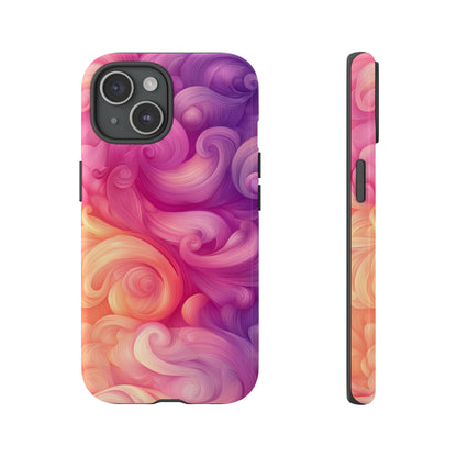 Cotton Candy Swirl Watercolor Phone Case for iPhone, google Pixel & Samsung