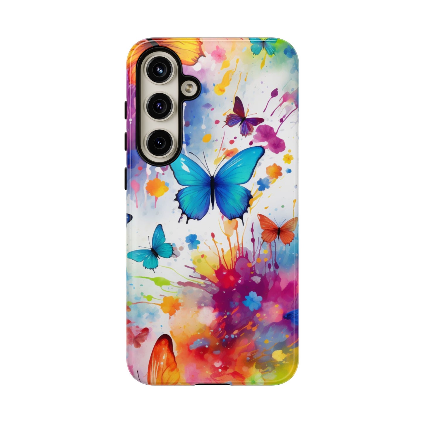 Vibrant Watercolor Butterfly Mobile Case