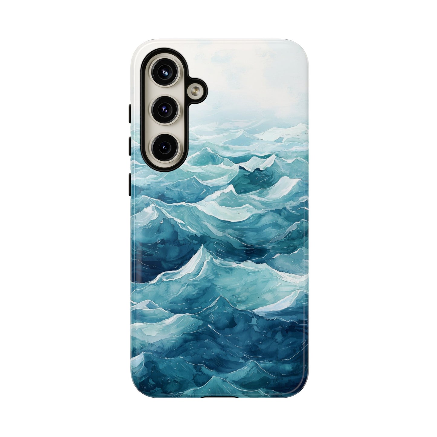 Aqua Drift Watercolor Phone Case for iPhone, google Pixel & Samsung