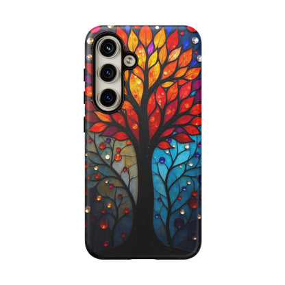 Stained Glass Tree: Vibrant Elegance for Your Case