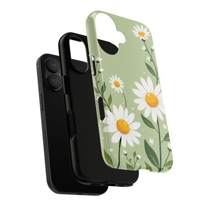 Green Floral Case, Daisy Pattern Design, Iphone Case Design, Perfect Gift For Her