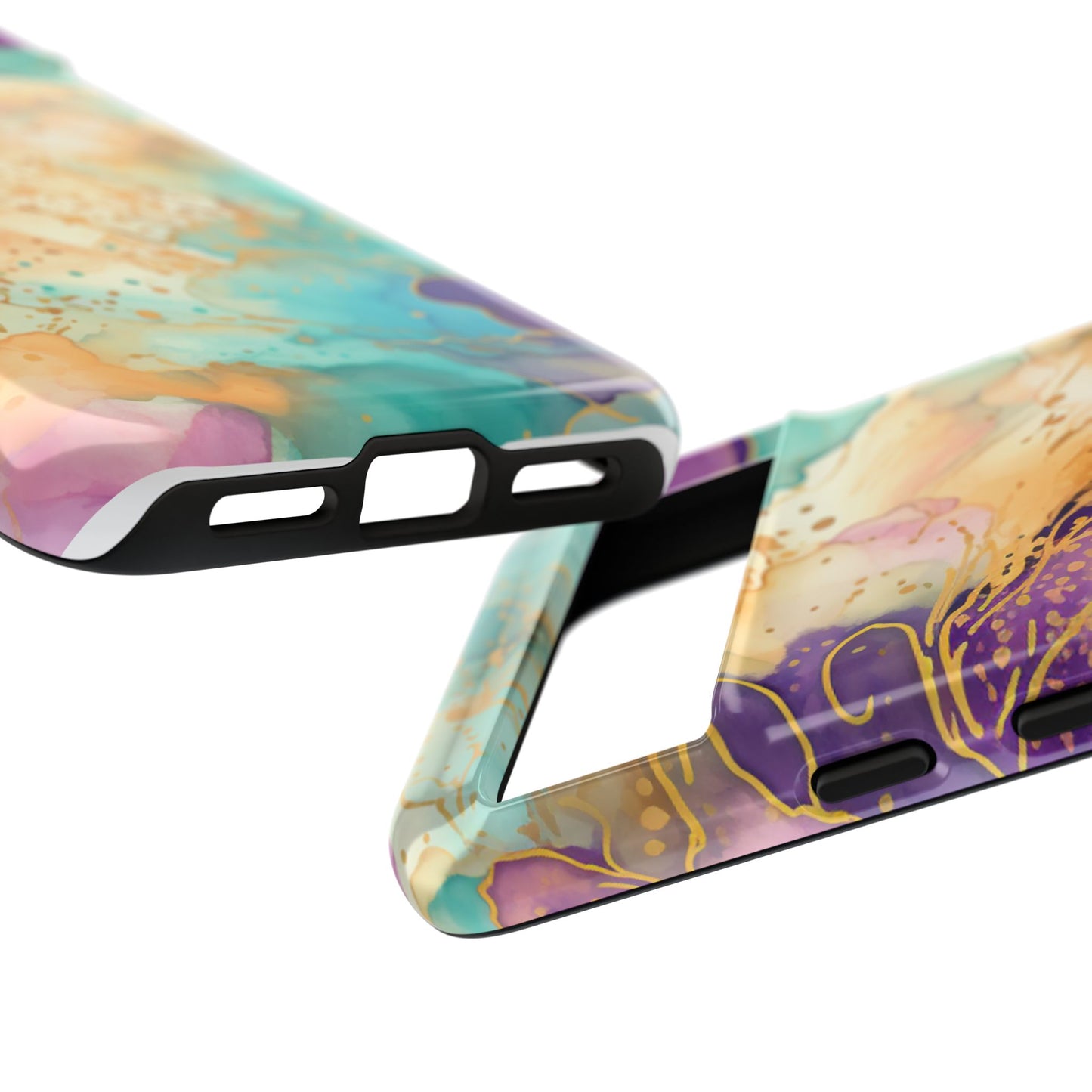 Golden Aura Abstract Watercolor Mobile Case