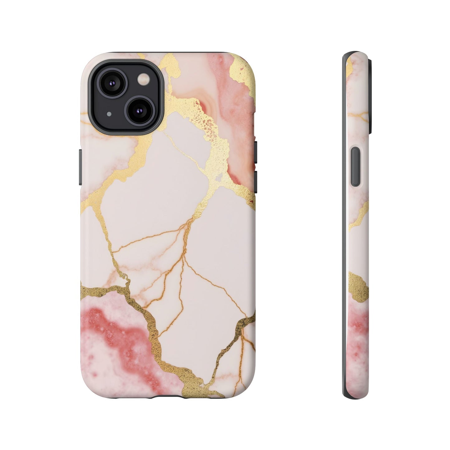 Beautiful Pink Minimal Marble Case Design
