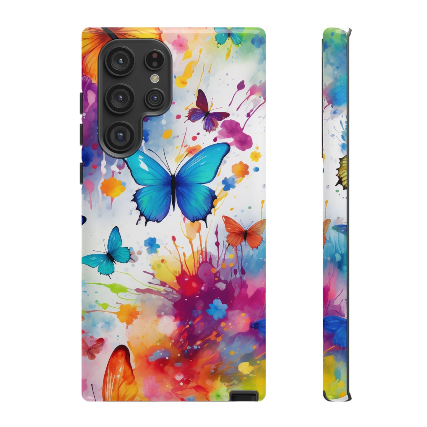 Vibrant Watercolor Butterfly Mobile Case