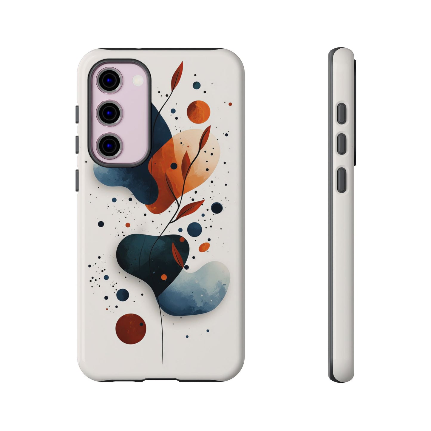 Celestial Bloom – Minimal Abstract Phone Case for iPhone, Samsung & Pixel