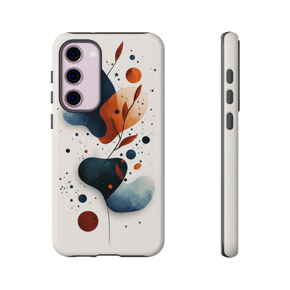 Celestial Bloom – Minimal Abstract Phone Case for iPhone, Samsung & Pixel