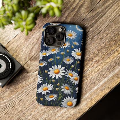 Witchy Daisy Flowers Phone Case Vintage Botanical Cover