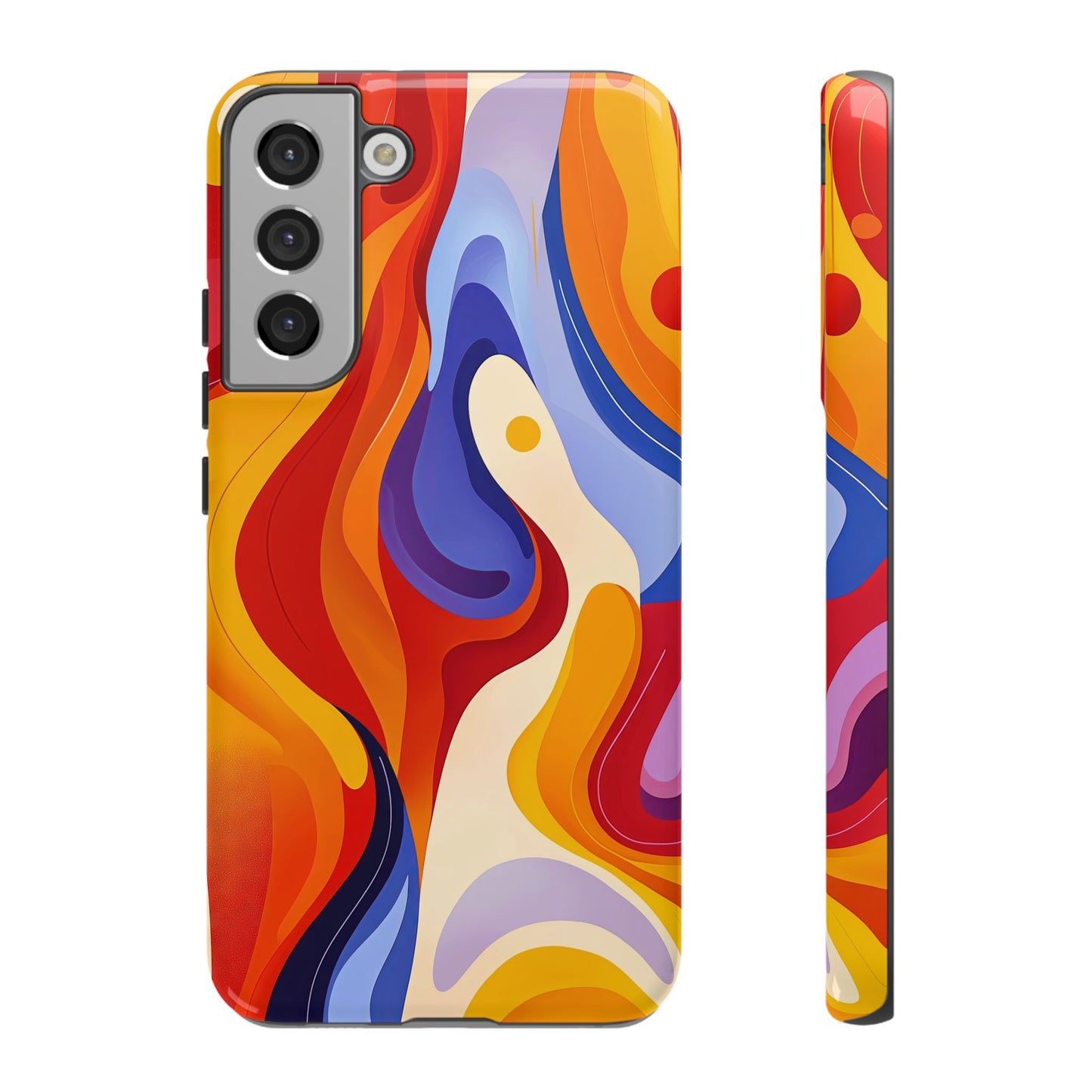 LavaFlow – Vivid Heatwave Abstract Phone Case for iPhone, Samsung & Pixel