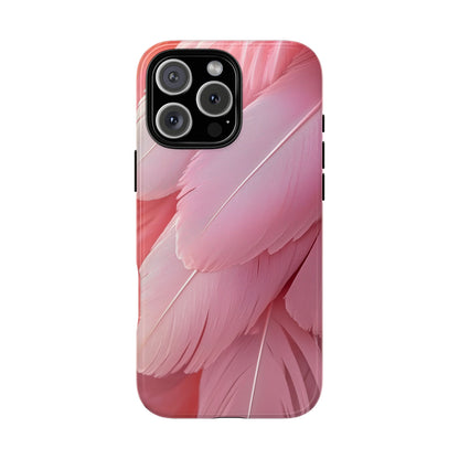 Blush Flamingo Feather Phone Case for iPhone, Samsung & Google Pixel
