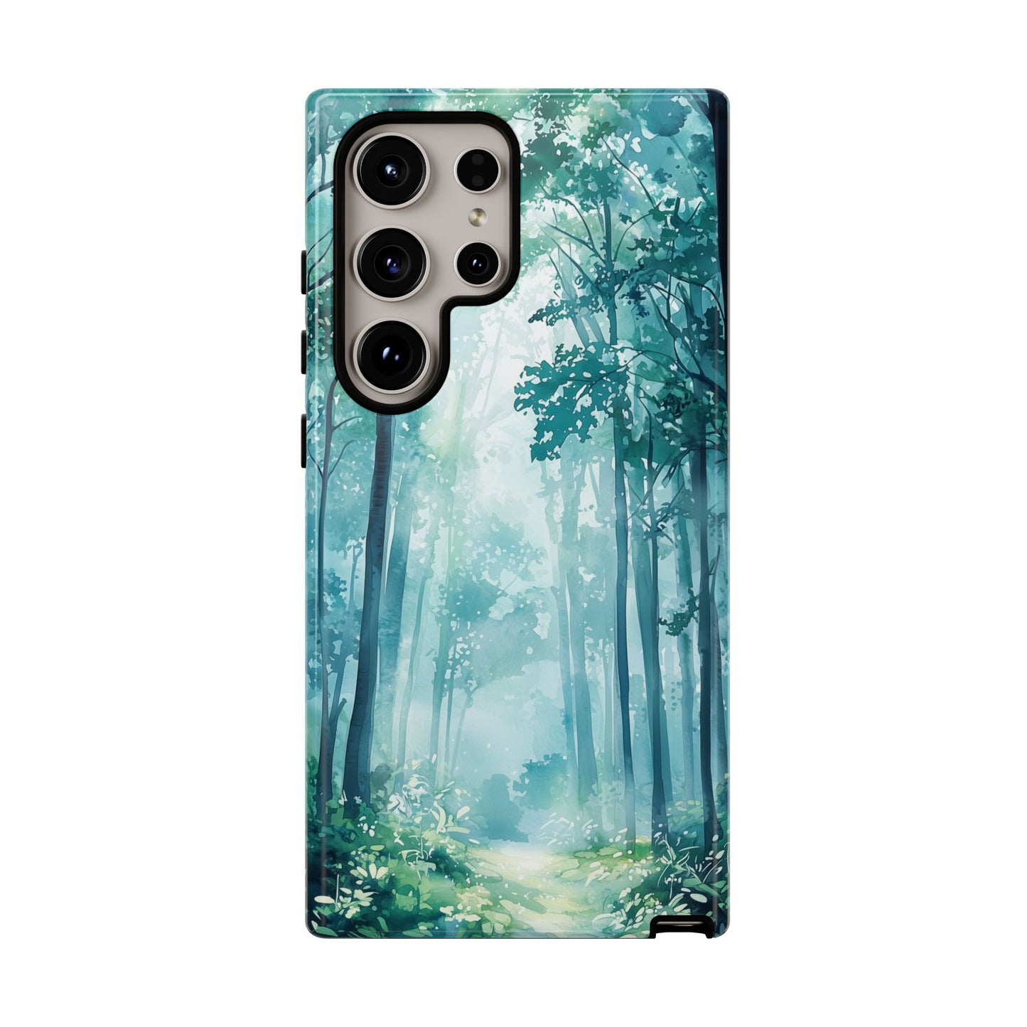 Enchanted Forest Dreamscape Watercolor Phone Case for iPhone, google Pixel & Samsung