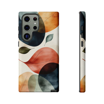 Tranquil Tones Terrazzo Leaves Print Phone Case for iPhone, Pixel & Samsung