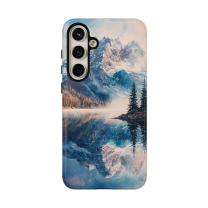 Mountain Lake Reflection Phone Case – Tranquil Nature Vibes for iPhone, Pixel & Samsung