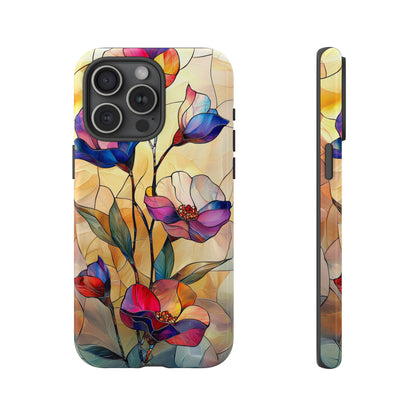 Pastel Garden – Dreamlike Stained Glass Phone Case for iPhone, Samsung & Pixel