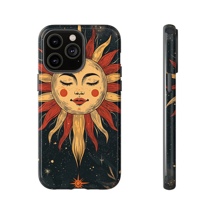 Boho Cosmic Sun Phone Case for iPhone, Pixel & Samsung