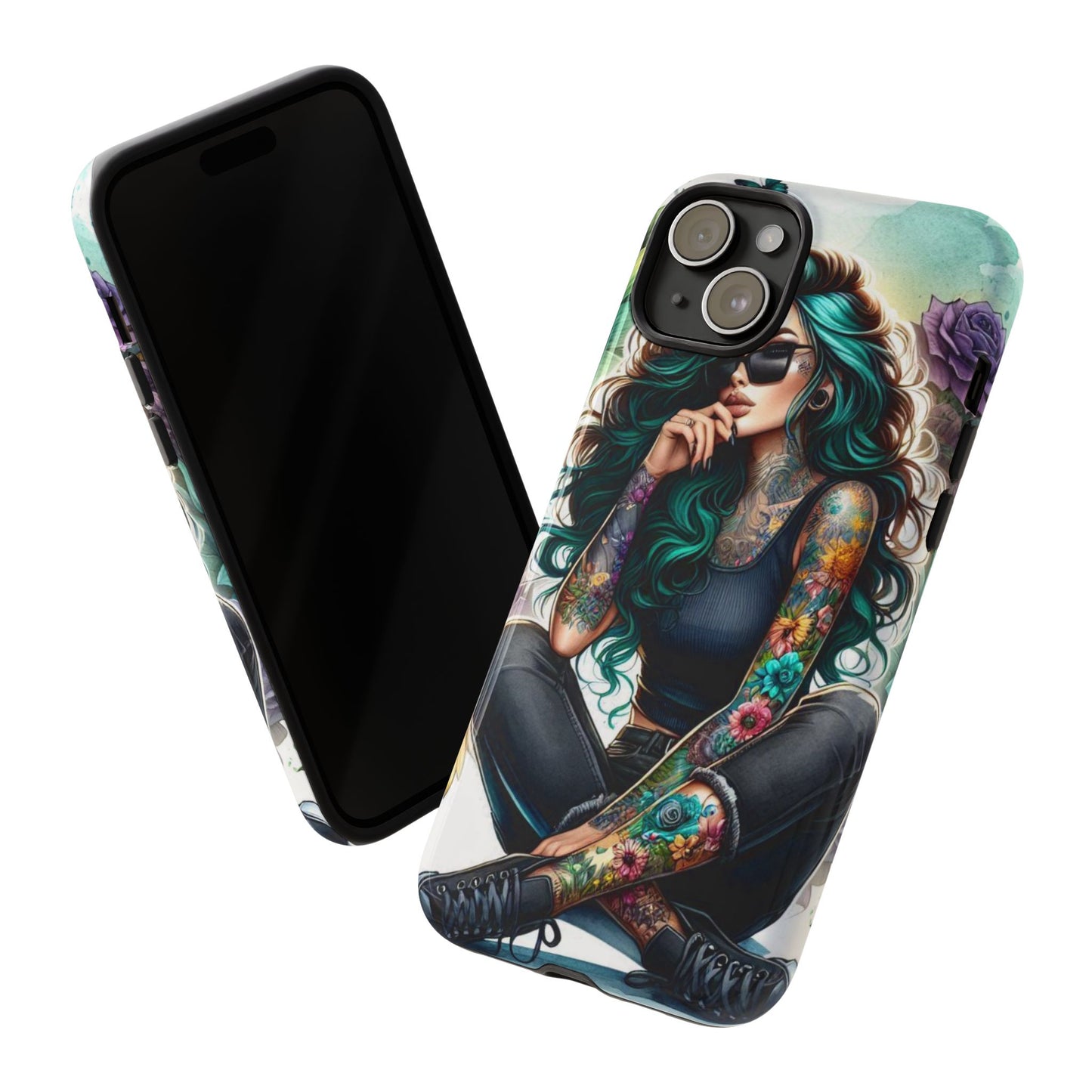 Urban Wildflower – Edgy Tattooed Beauty Mobile Cover