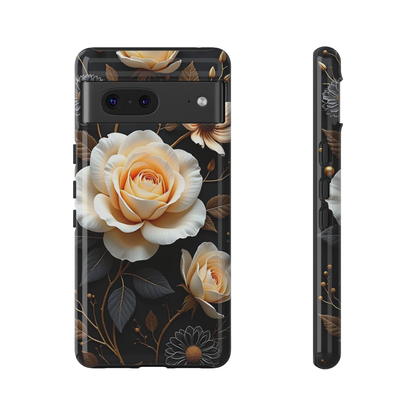 Elegant 3D Floral Design, Botanical Phone Case design for Iphone.
