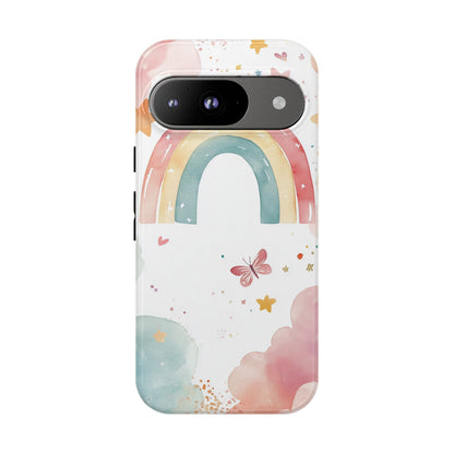 Rainbow Whimsy Watercolor Phone Case for iPhone, google Pixel & Samsung
