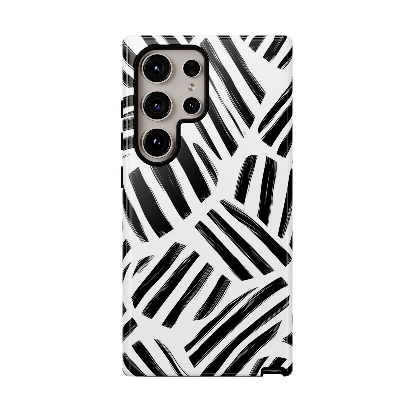 Sleek Noir Striped Phone Case for iPhone, google Pixel & Samsung