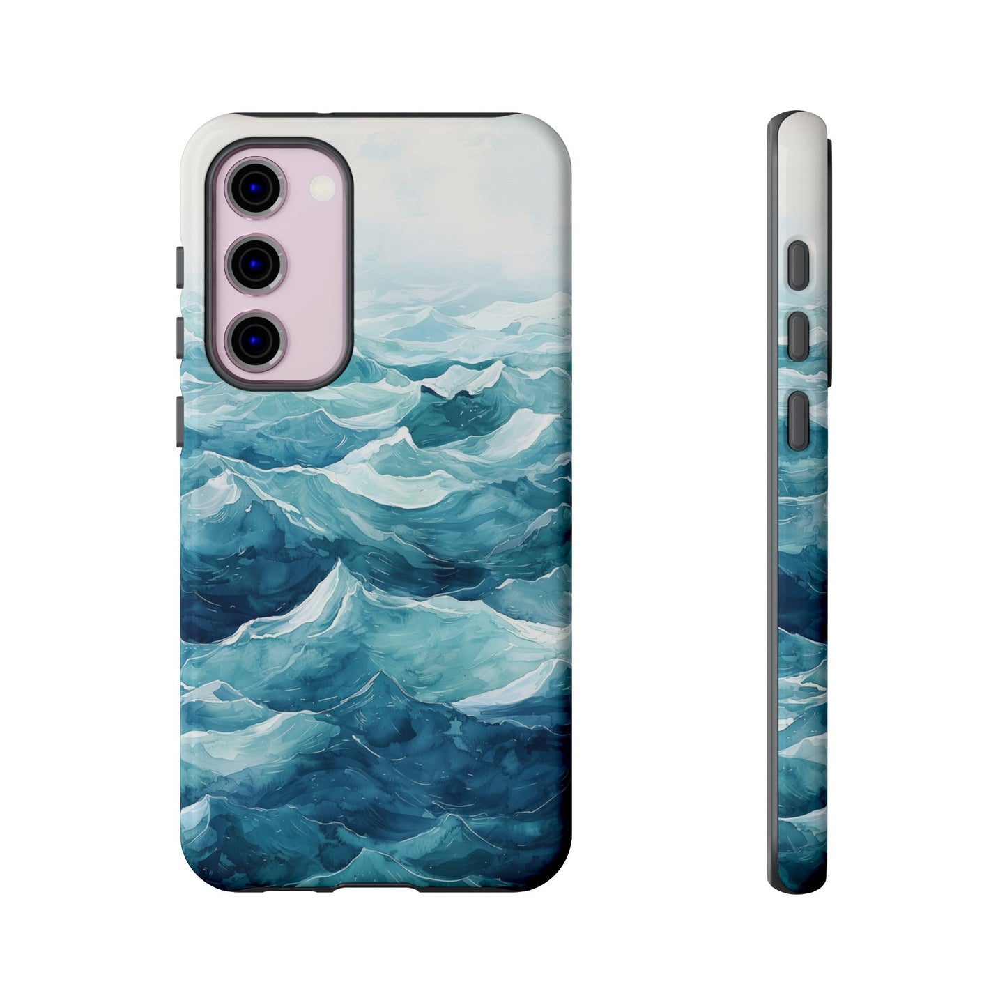 Aqua Drift Watercolor Phone Case for iPhone, google Pixel & Samsung